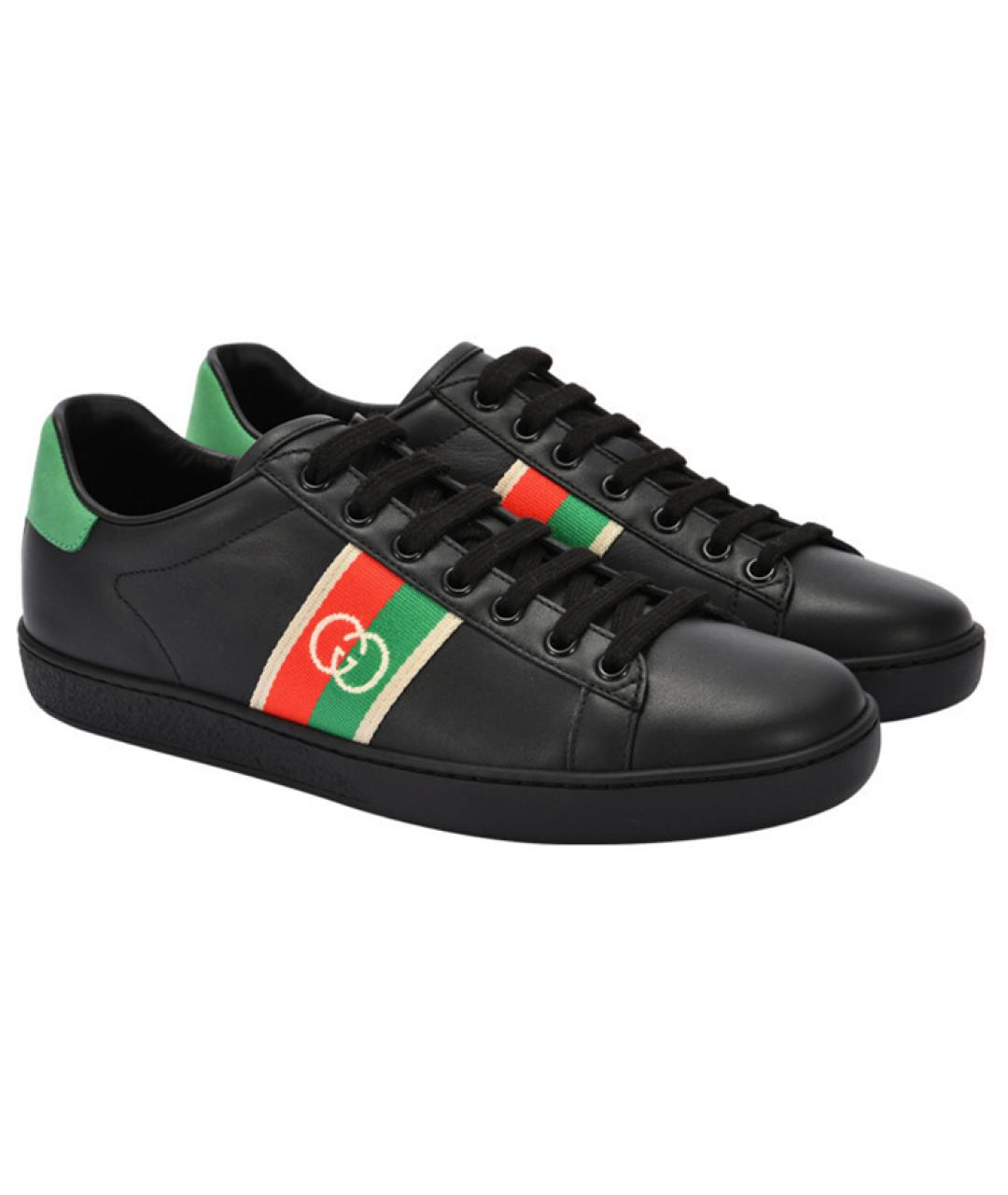 GUCCI Черные кеды, фото 3