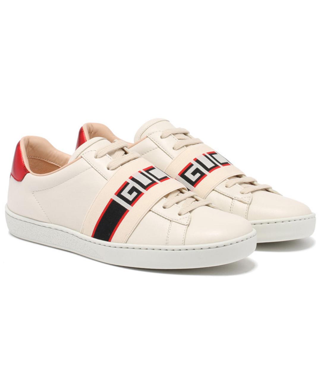 GUCCI Белые кеды, фото 3