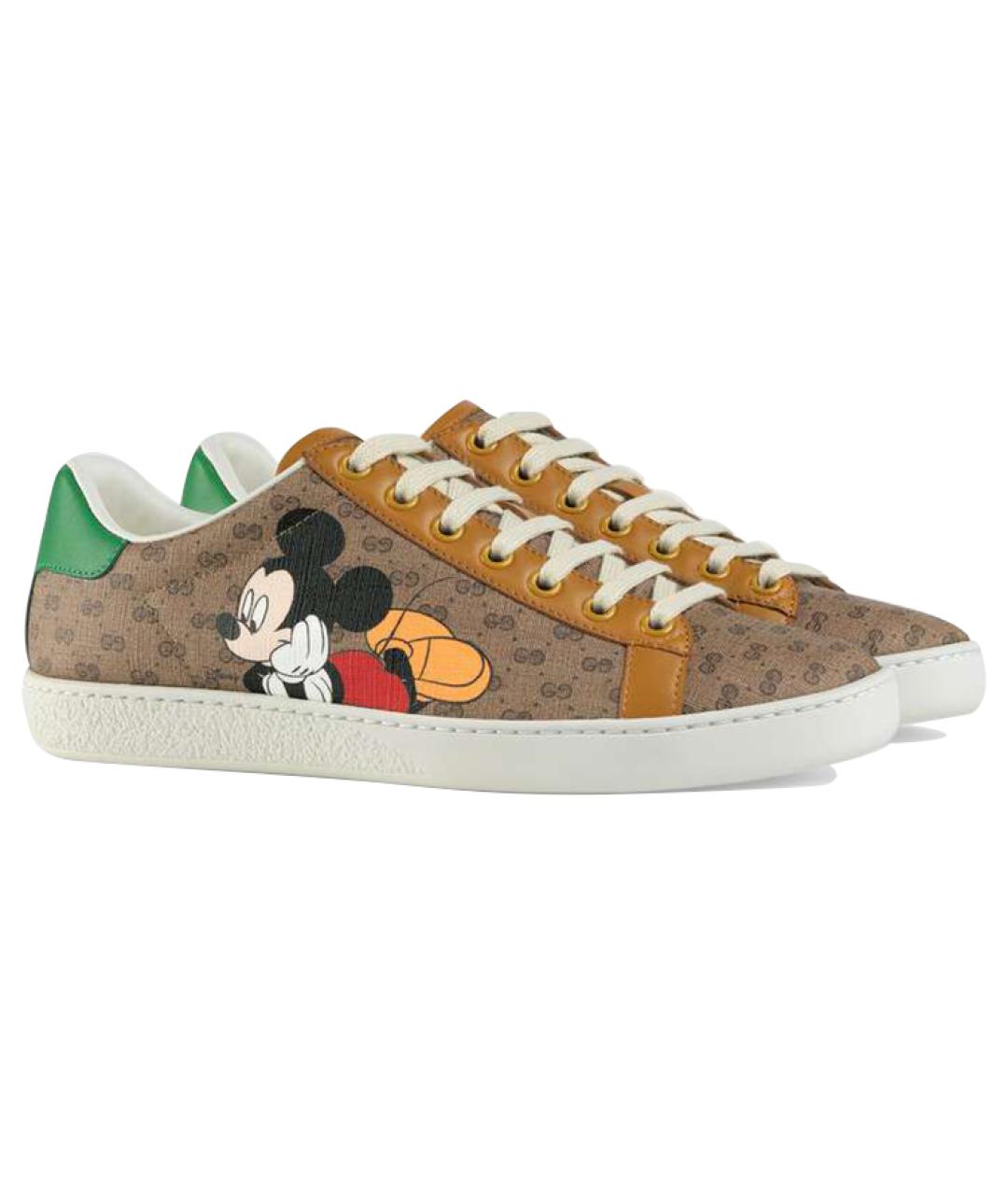 GUCCI Бежевые кеды, фото 3