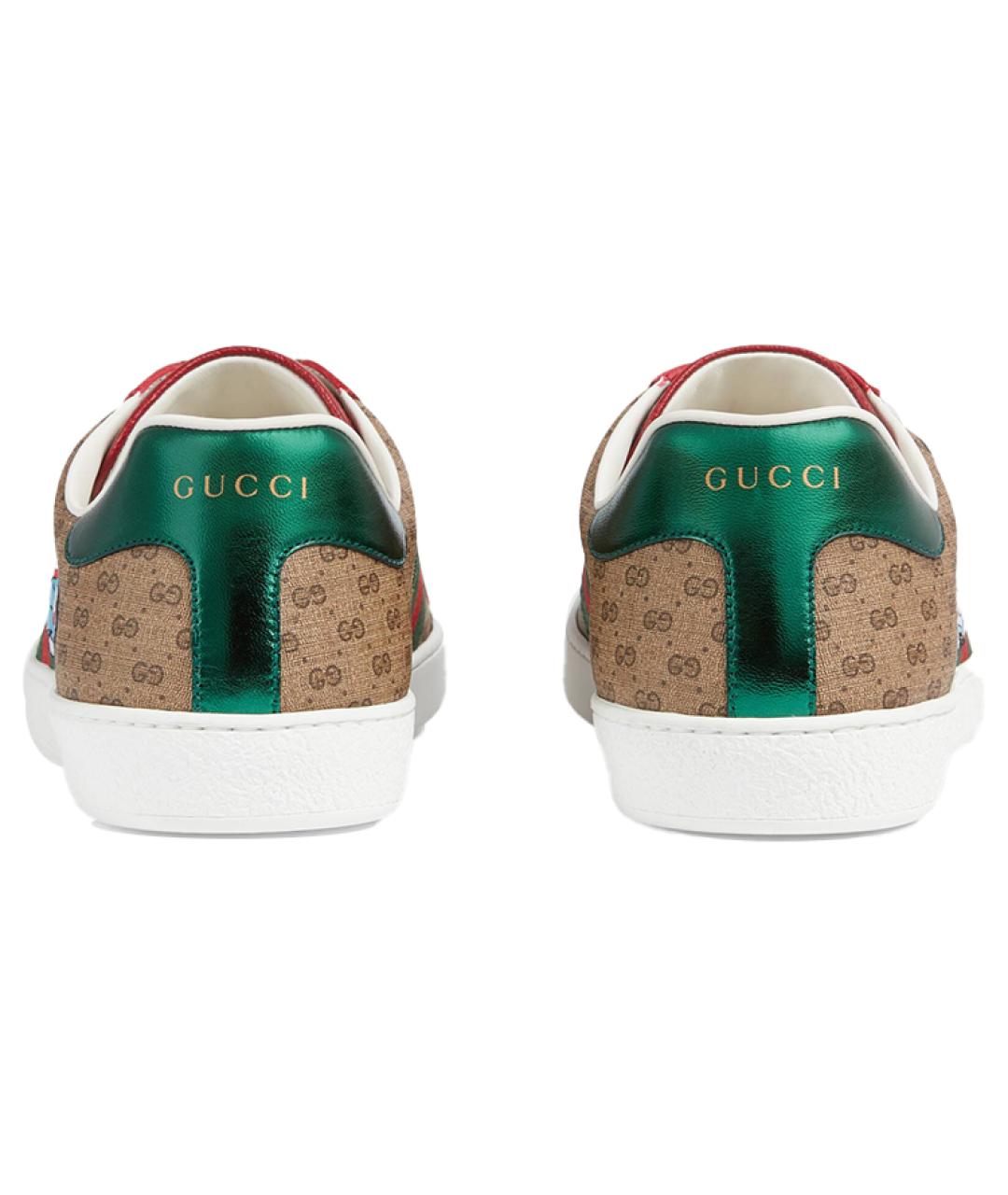 GUCCI Бежевые низкие кроссовки / кеды, фото 6