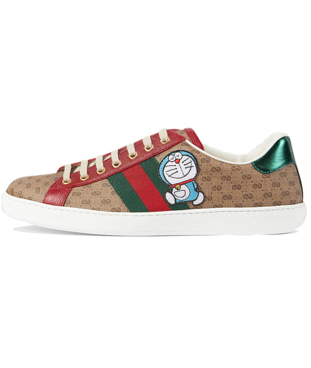 GUCCI Бежевые низкие кроссовки / кеды, фото 2