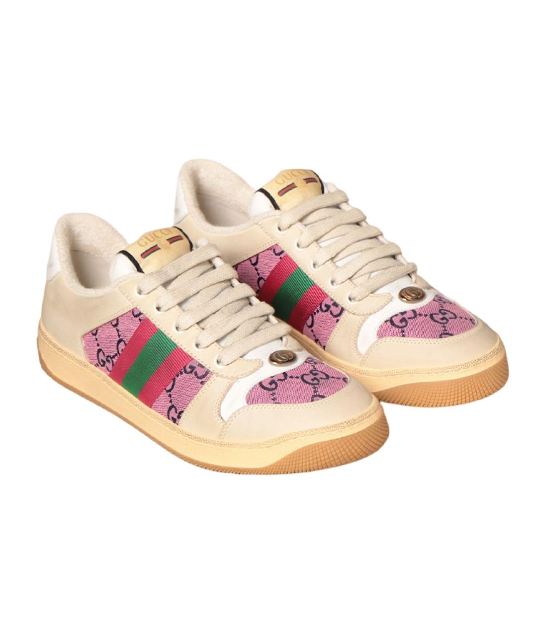 GUCCI Бежевые кроссовки, фото 3