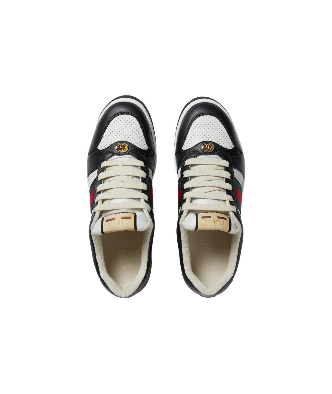 GUCCI Черные низкие кроссовки / кеды, фото 4