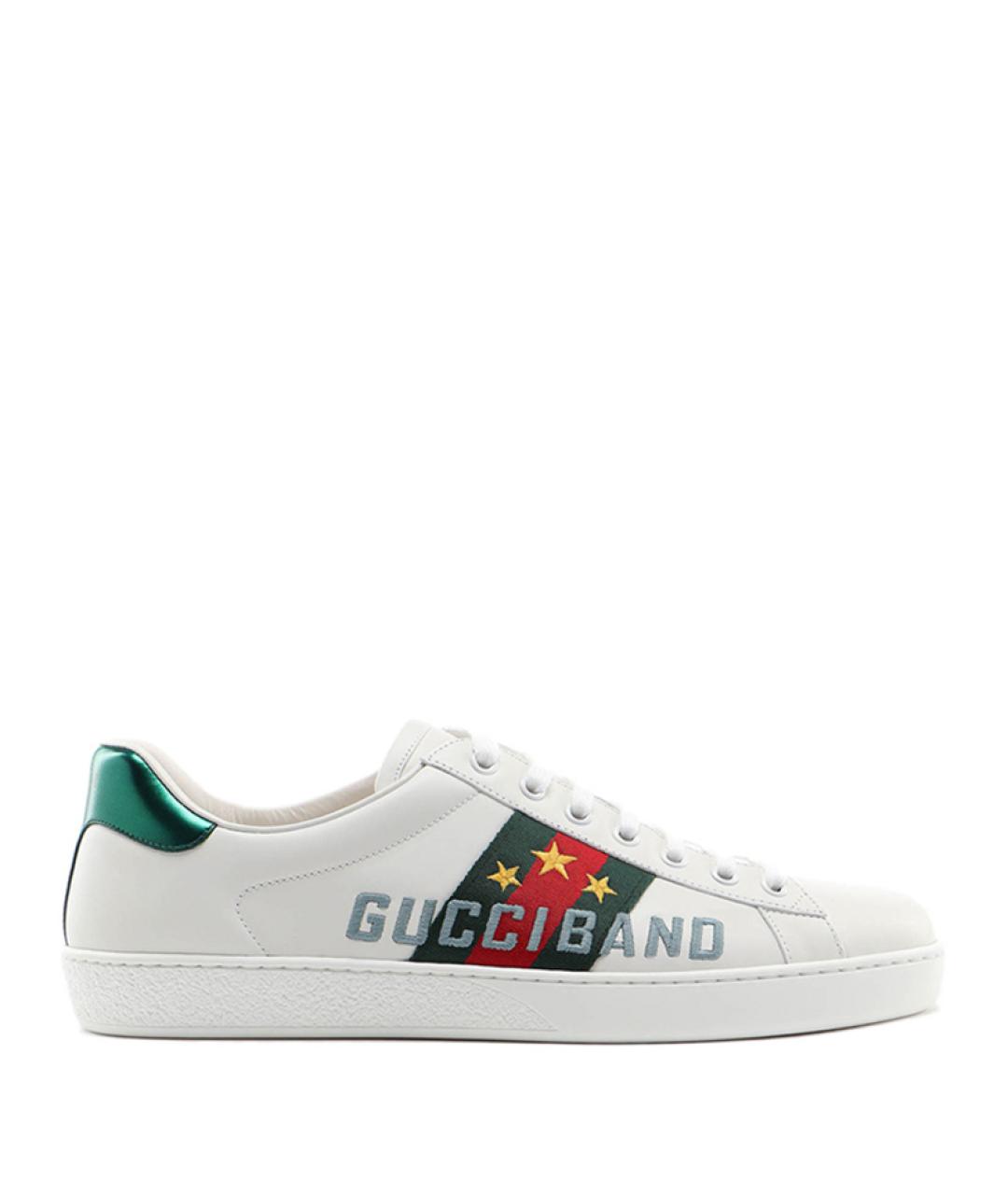 GUCCI Белые низкие кроссовки / кеды, фото 1
