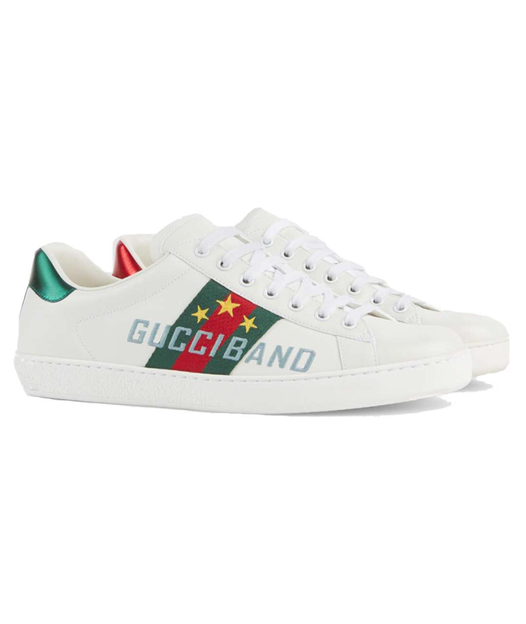 GUCCI Белые низкие кроссовки / кеды, фото 3