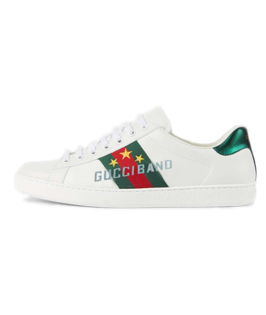 GUCCI Белые низкие кроссовки / кеды, фото 2