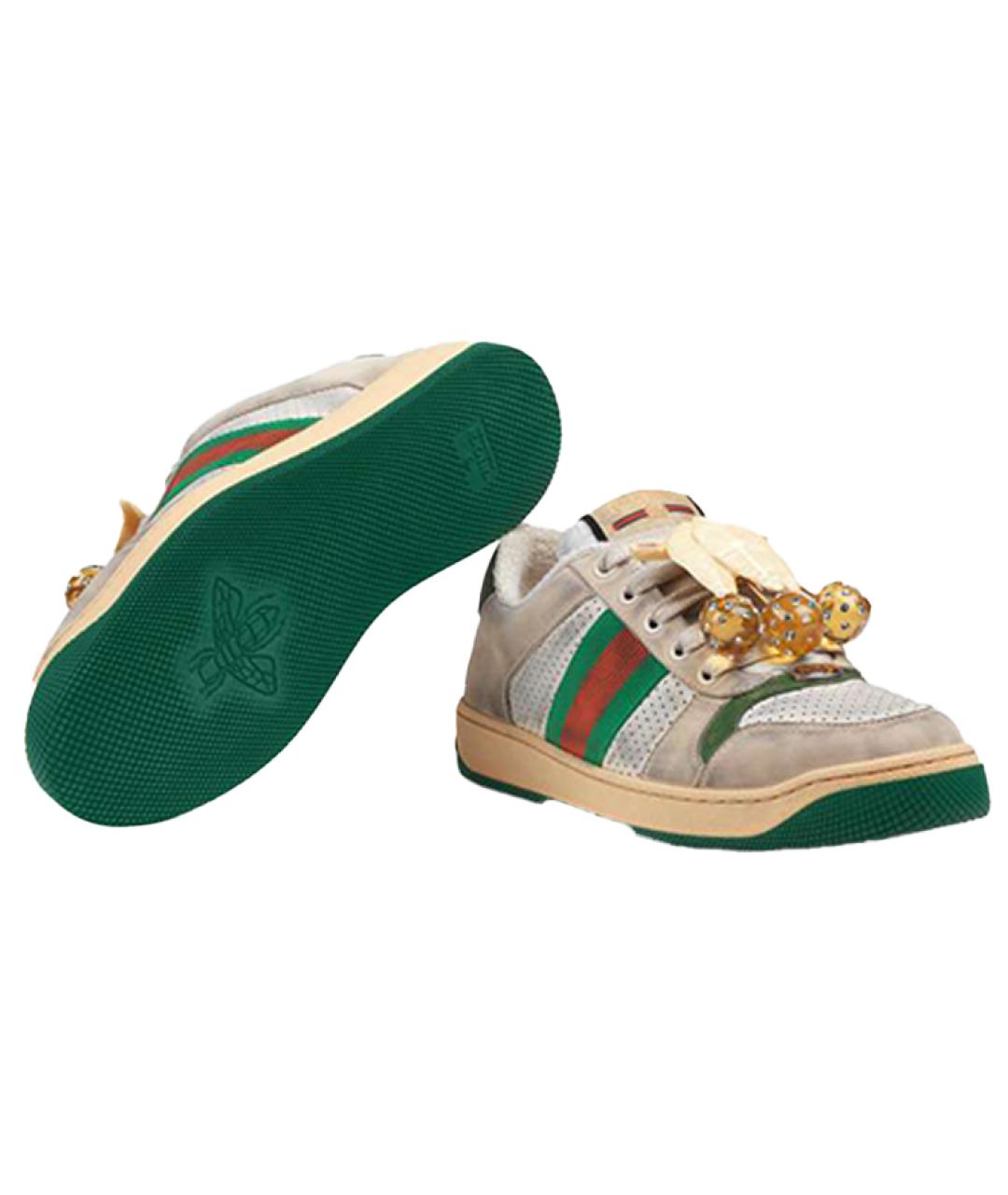 GUCCI Бежевые кроссовки, фото 5