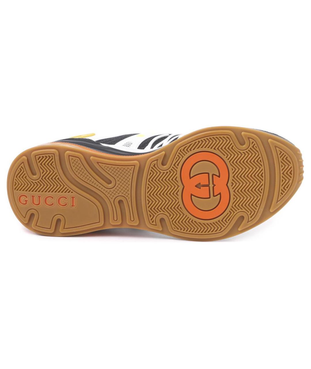 GUCCI Белые низкие кроссовки / кеды, фото 6