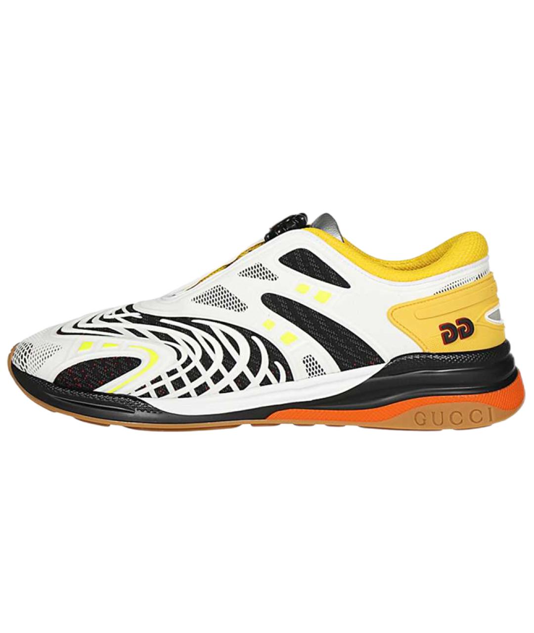 GUCCI Белые низкие кроссовки / кеды, фото 2