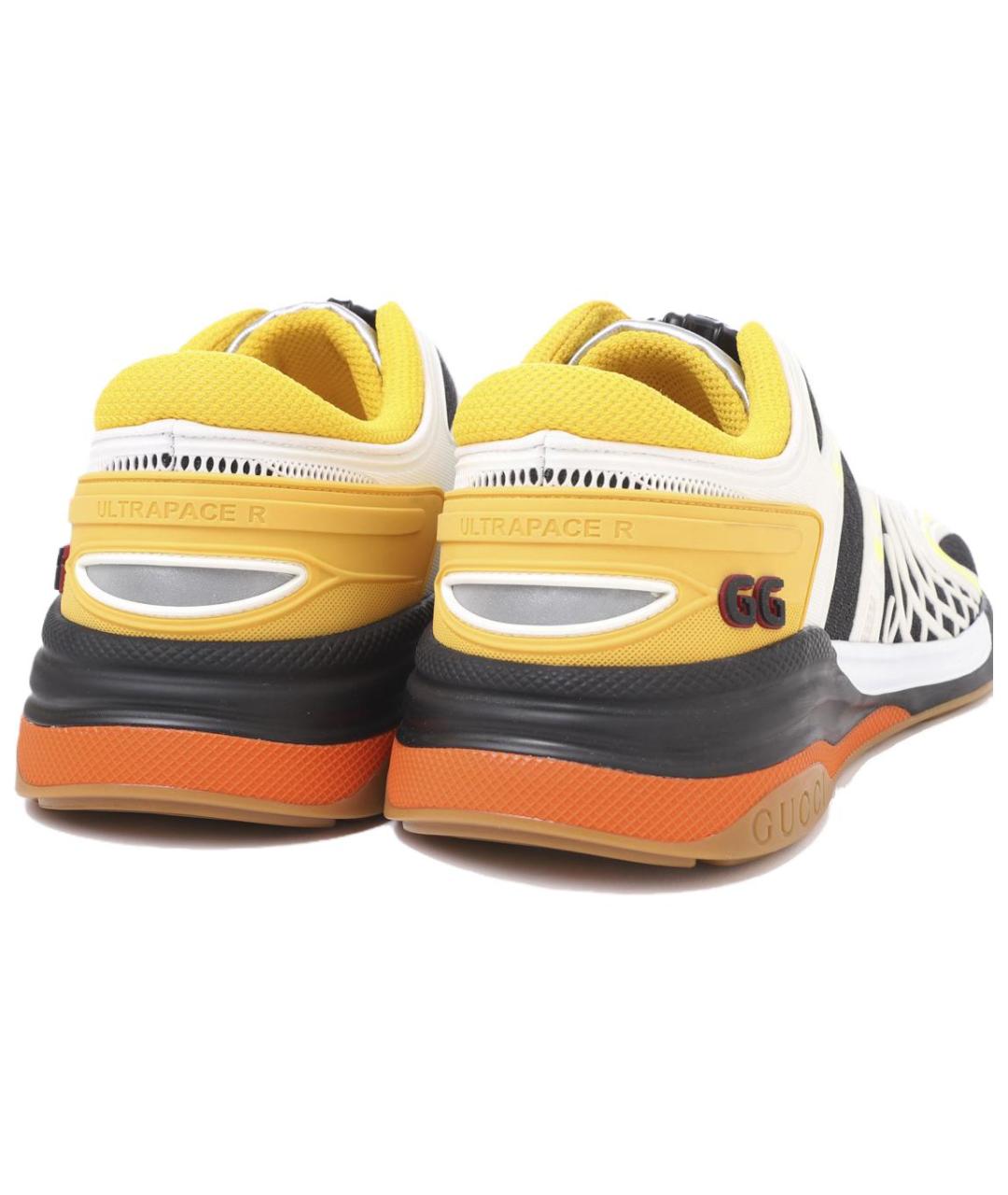 GUCCI Белые низкие кроссовки / кеды, фото 5