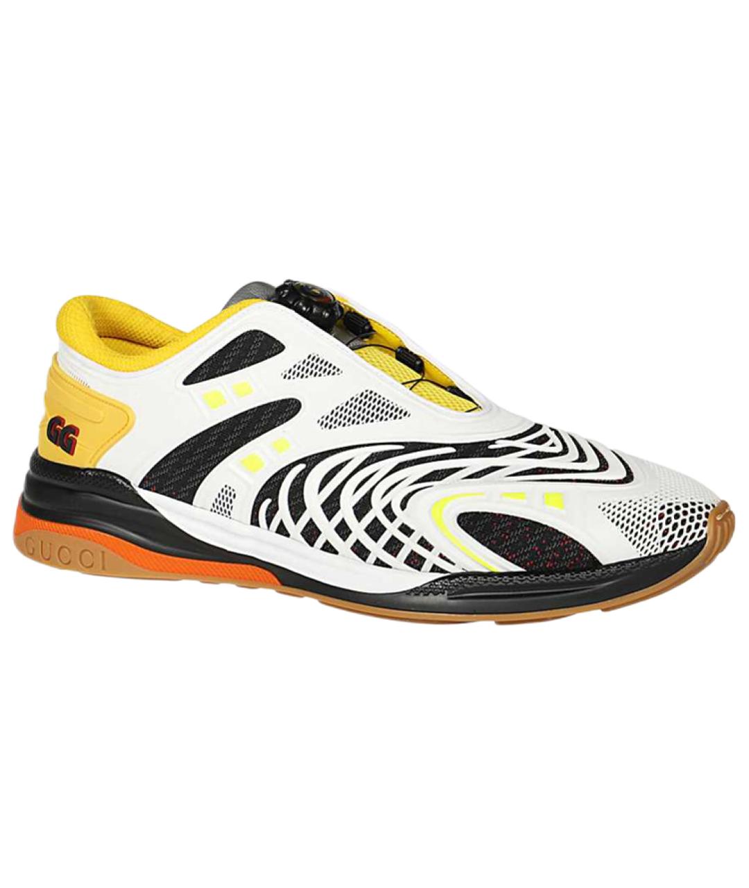 GUCCI Белые низкие кроссовки / кеды, фото 3