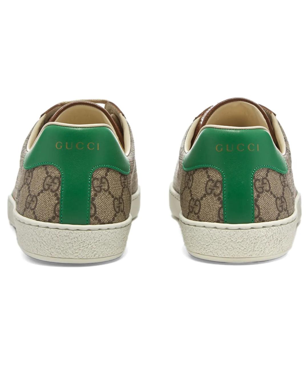 GUCCI Бежевые кеды, фото 5