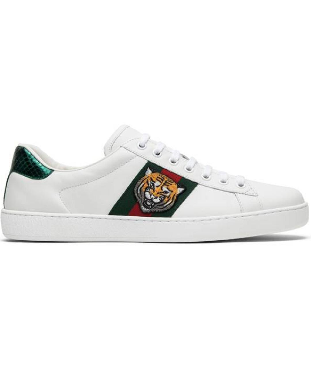 GUCCI Белые низкие кроссовки / кеды, фото 1