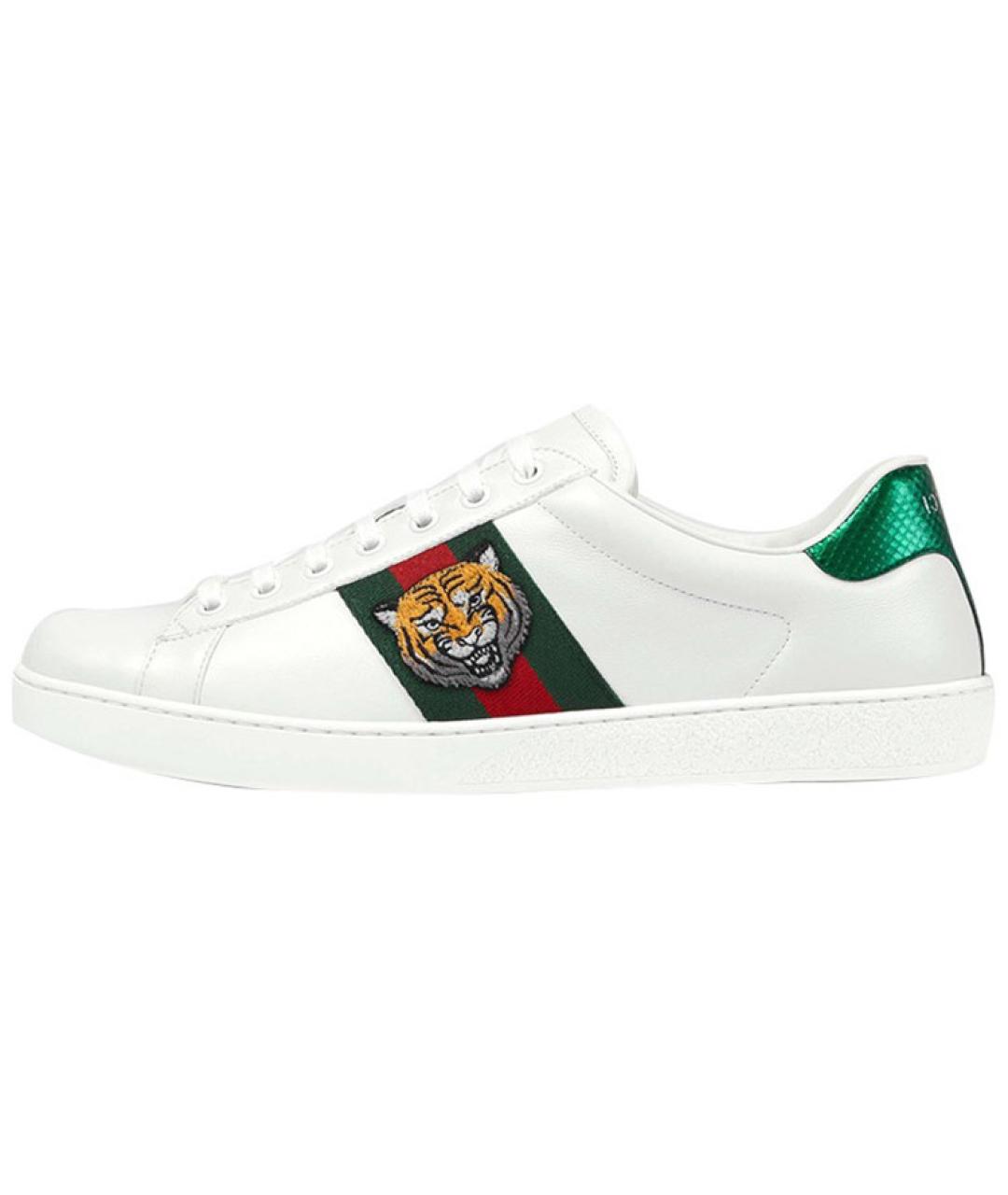 GUCCI Белые низкие кроссовки / кеды, фото 2