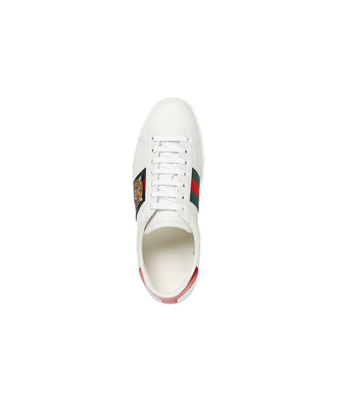 GUCCI Белые низкие кроссовки / кеды, фото 4