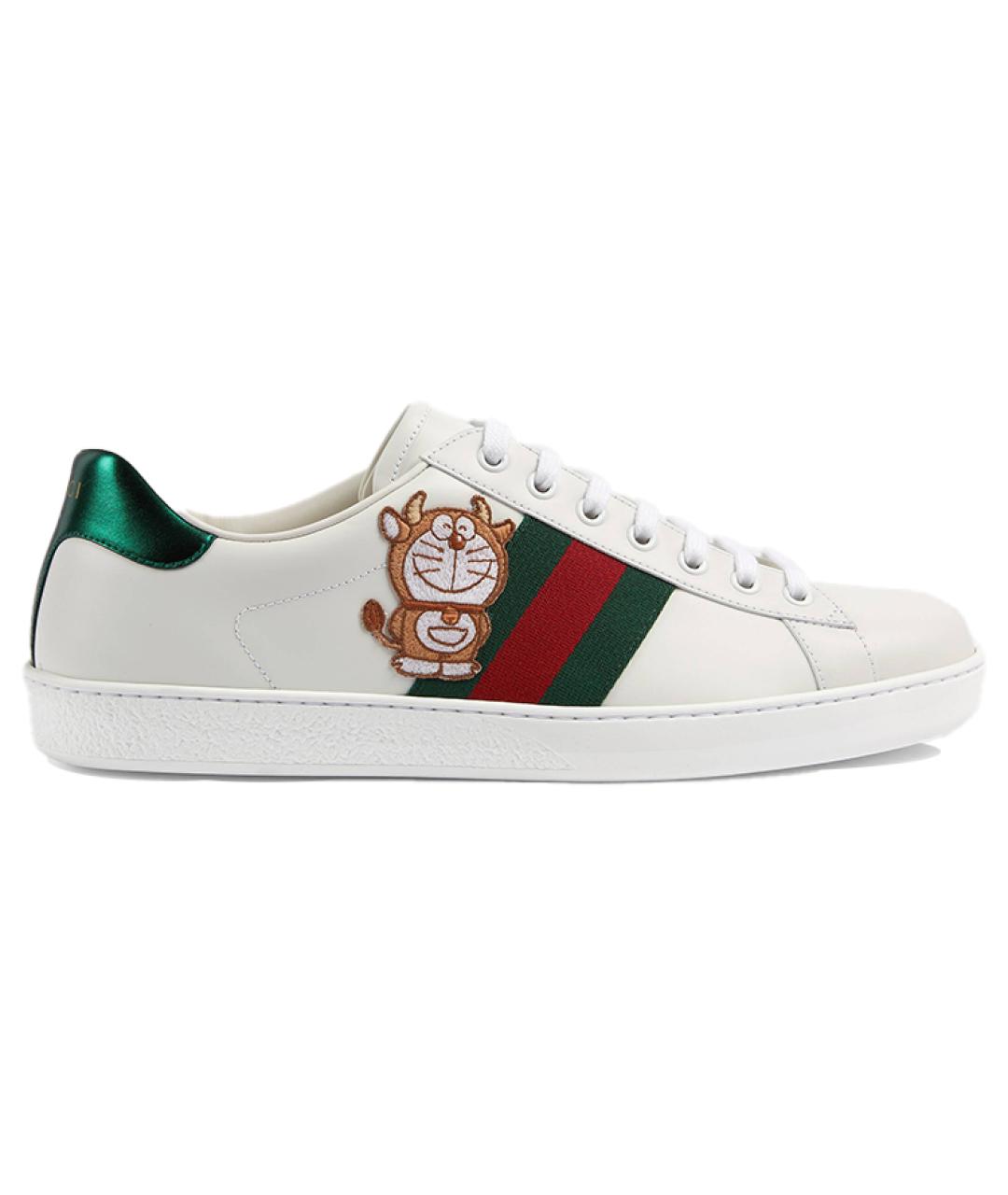 GUCCI Белые низкие кроссовки / кеды, фото 1
