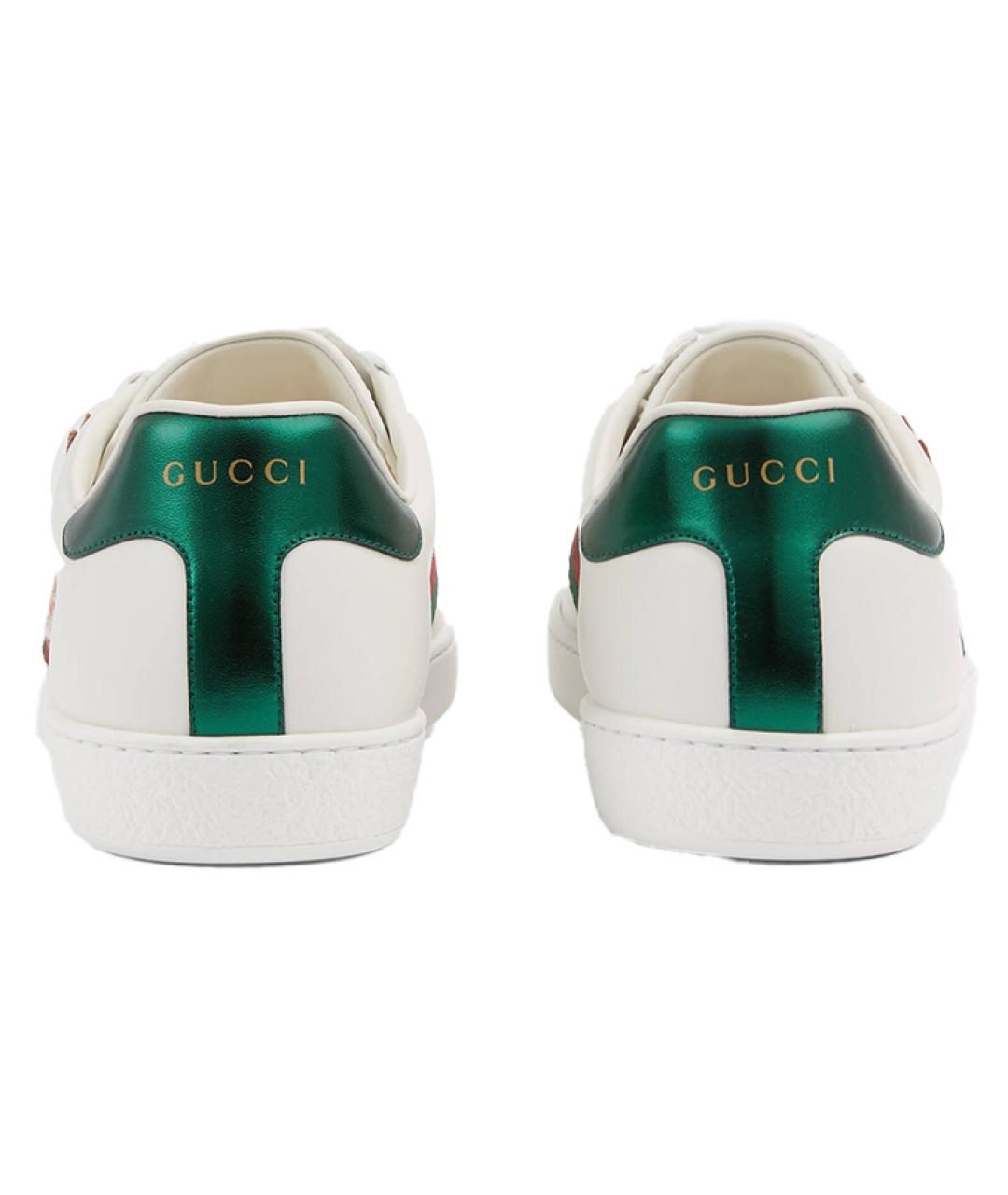 GUCCI Белые низкие кроссовки / кеды, фото 6