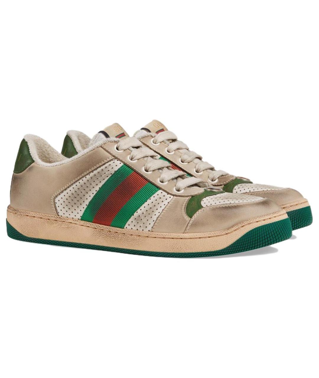GUCCI Бежевые кроссовки, фото 3