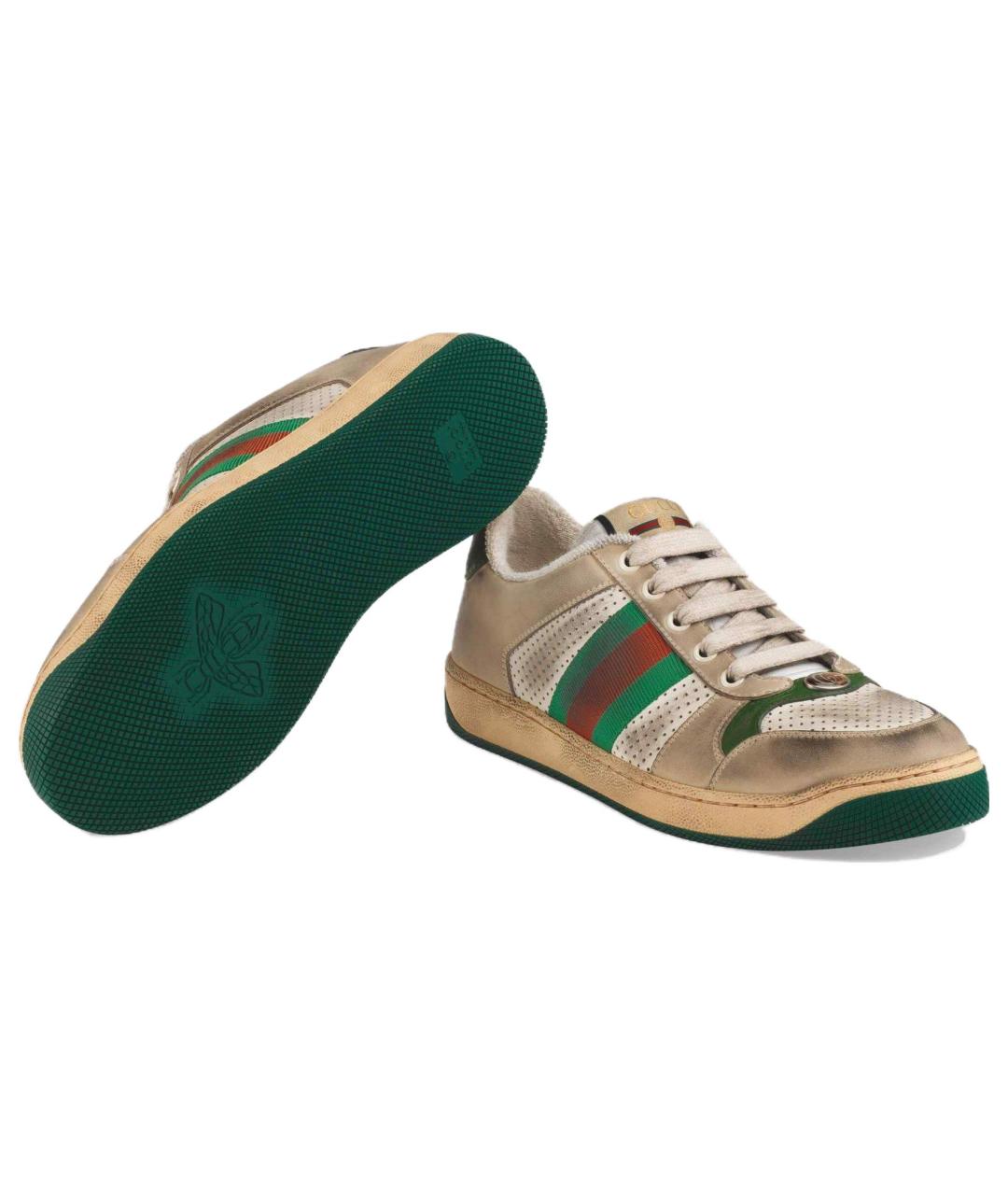 GUCCI Бежевые кроссовки, фото 6