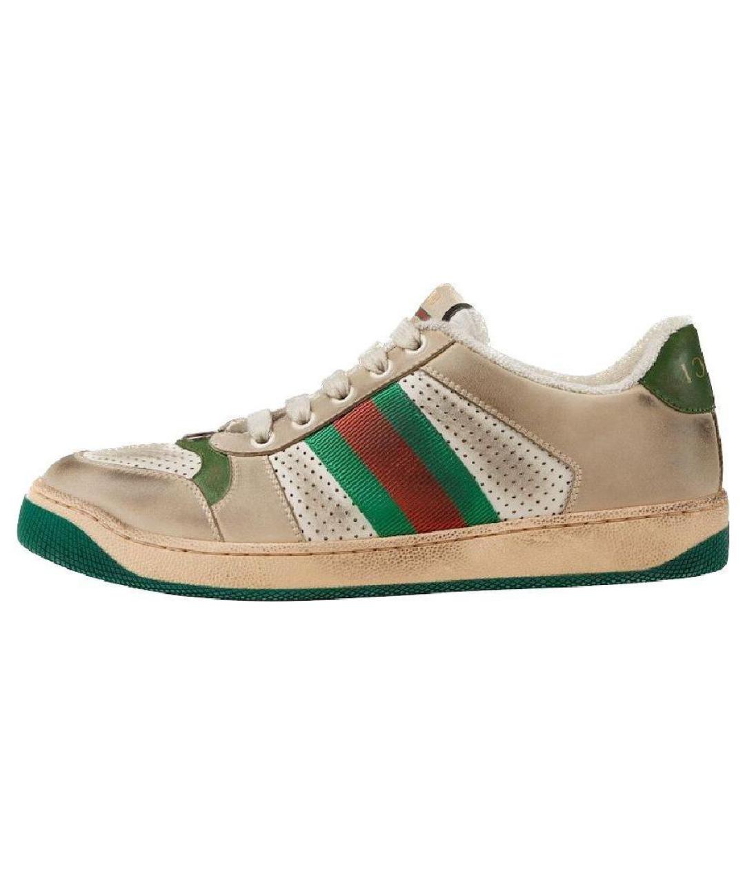 GUCCI Бежевые кроссовки, фото 2