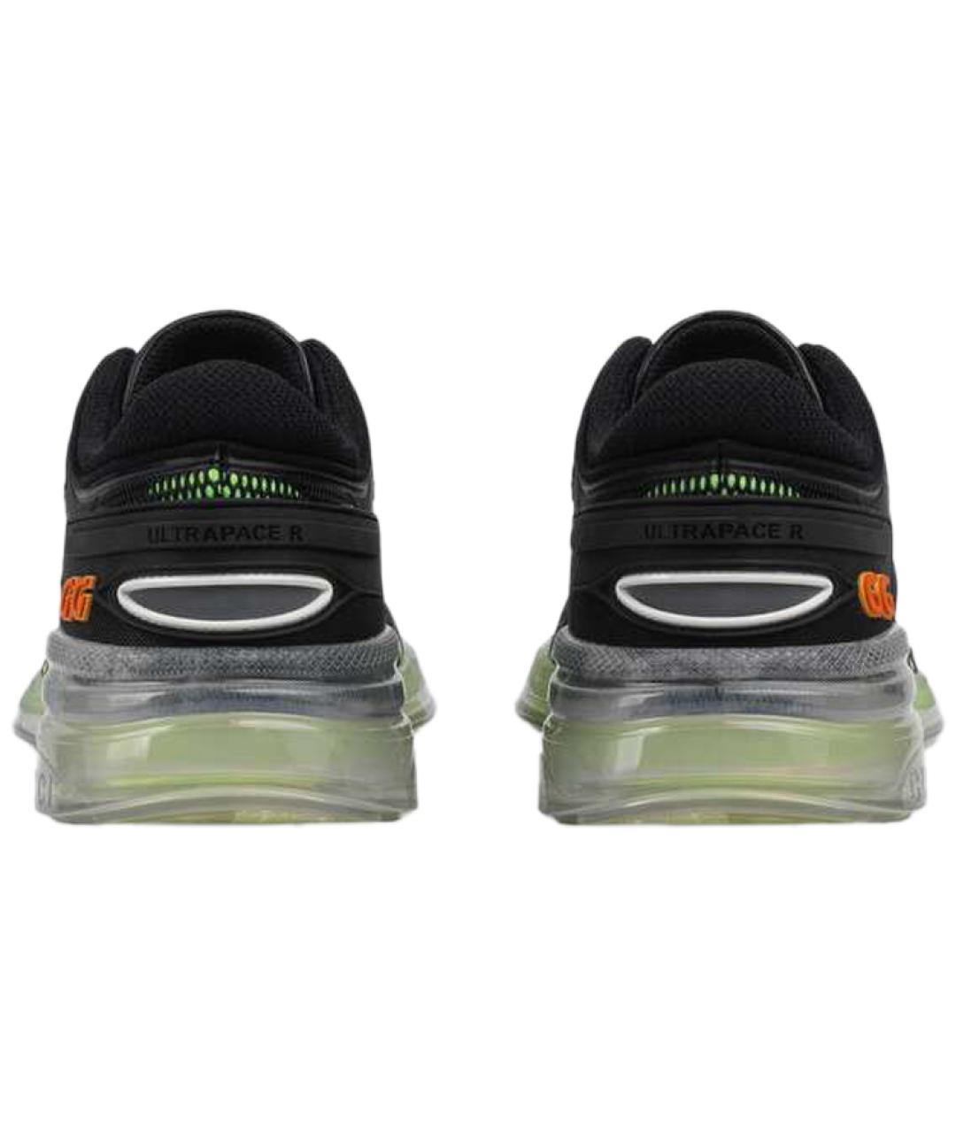 GUCCI Черные низкие кроссовки / кеды, фото 5