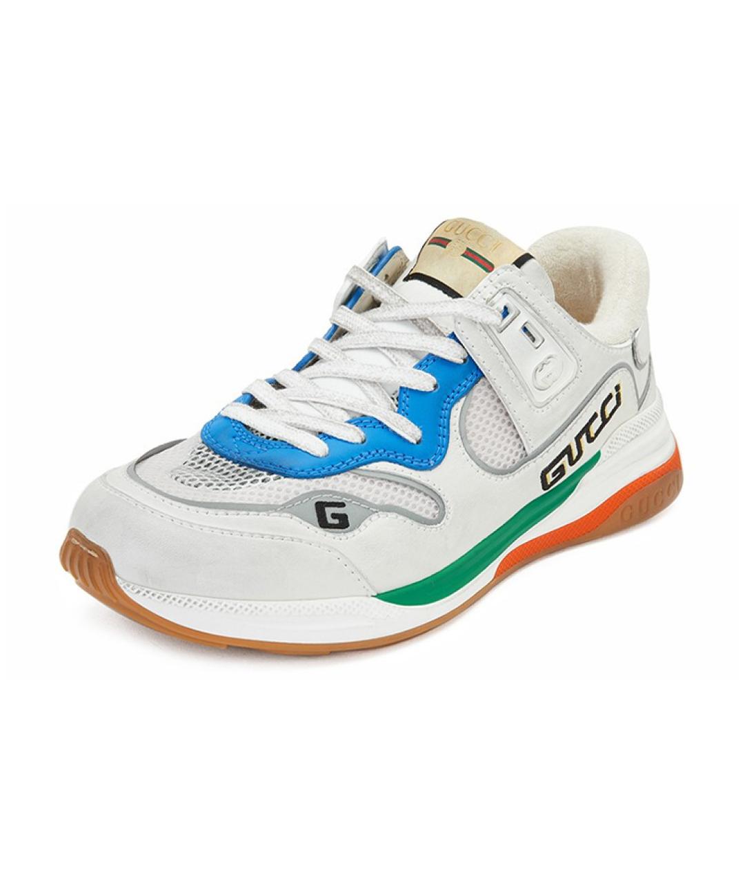 GUCCI Белые низкие кроссовки / кеды, фото 3