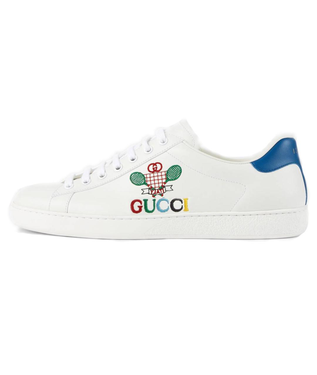 GUCCI Белые низкие кроссовки / кеды, фото 2