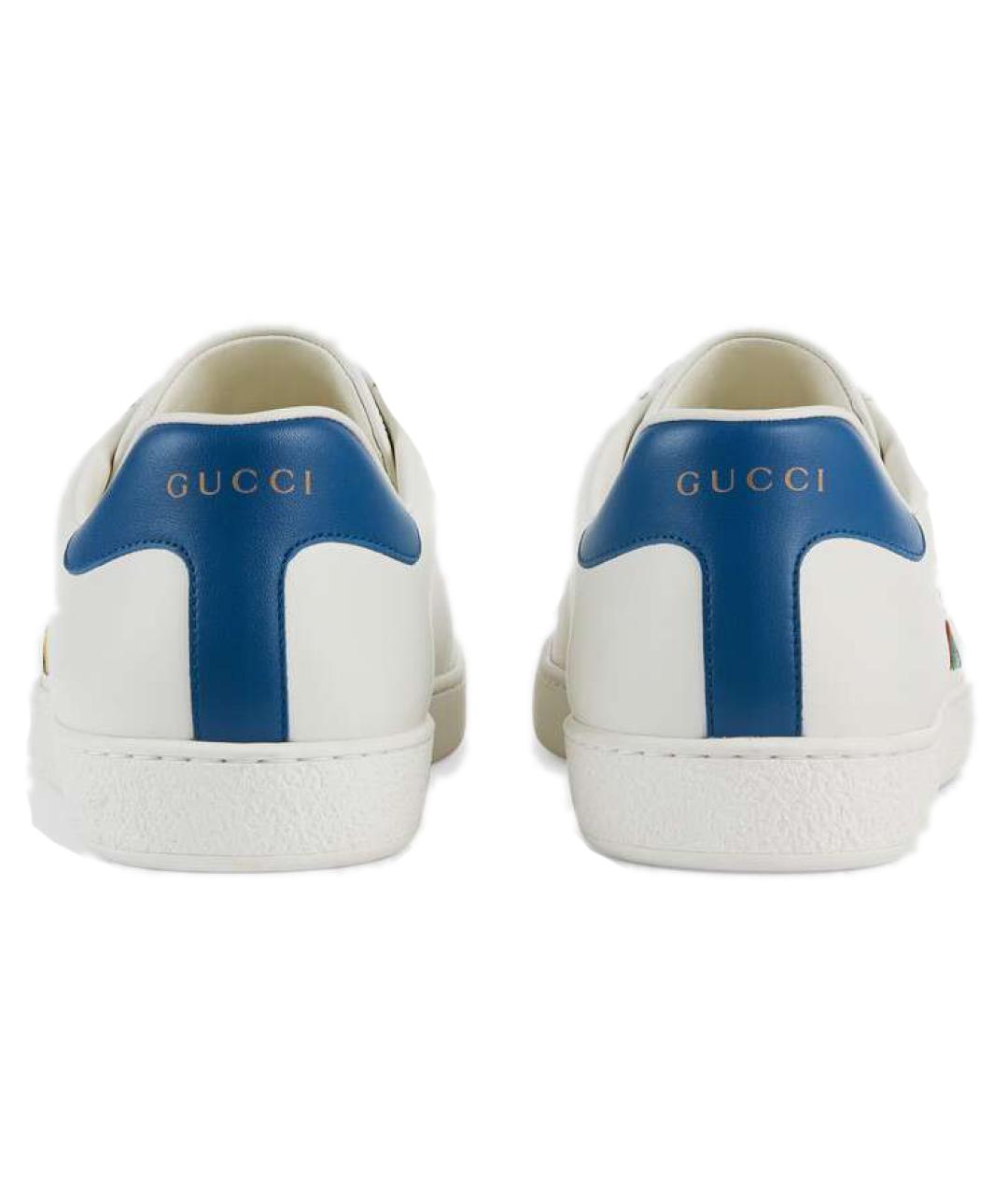 GUCCI Белые низкие кроссовки / кеды, фото 5