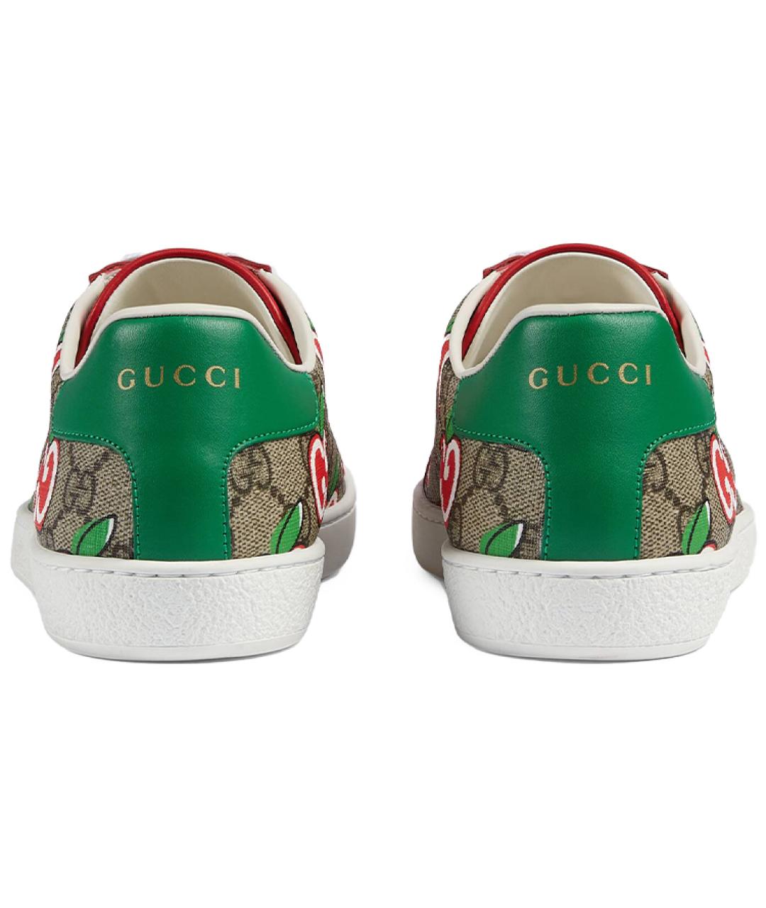 GUCCI Бежевые кеды, фото 4