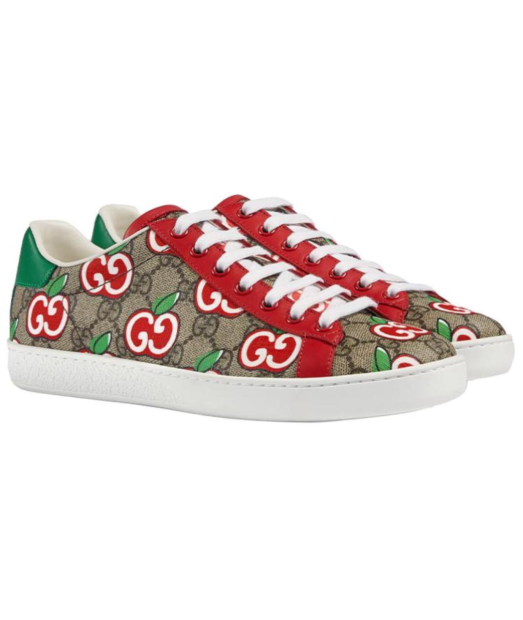 GUCCI Бежевые кеды, фото 2