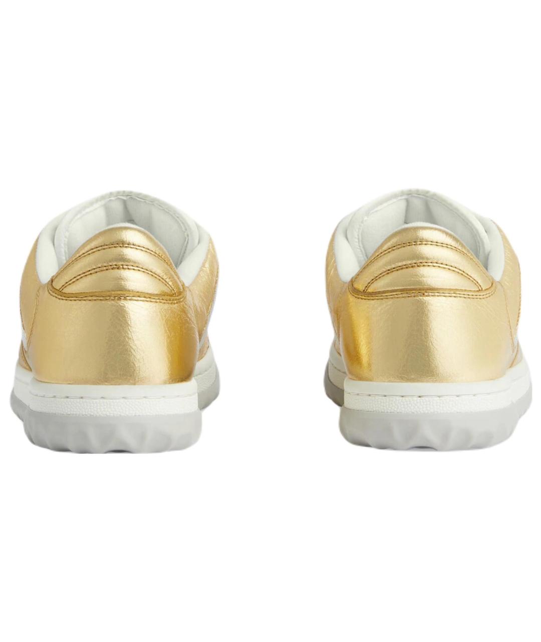 GUCCI Золотые кроссовки, фото 5