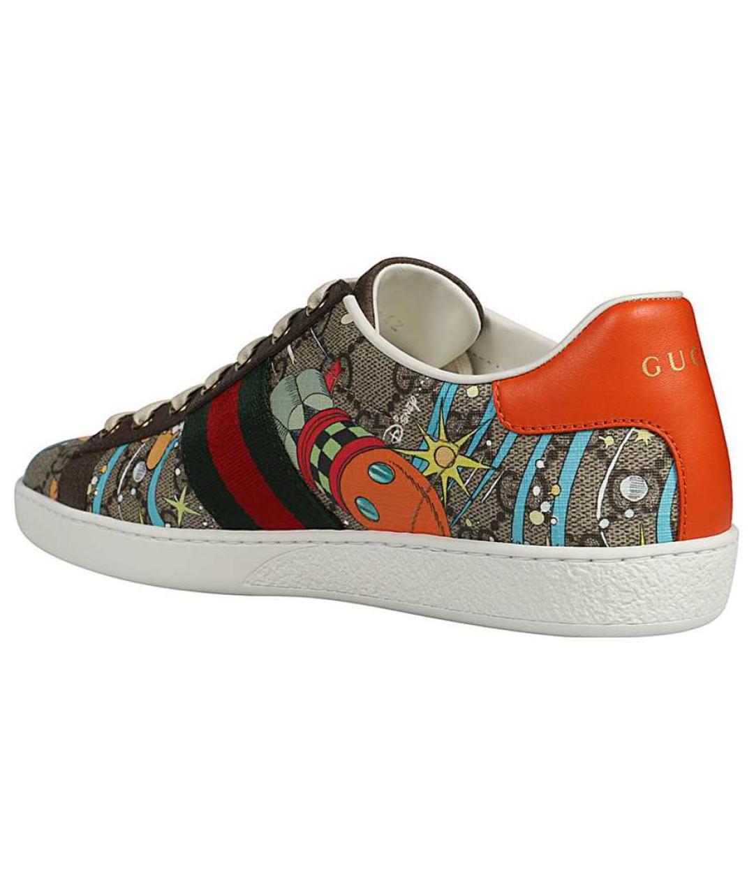 GUCCI Бежевые кеды, фото 4