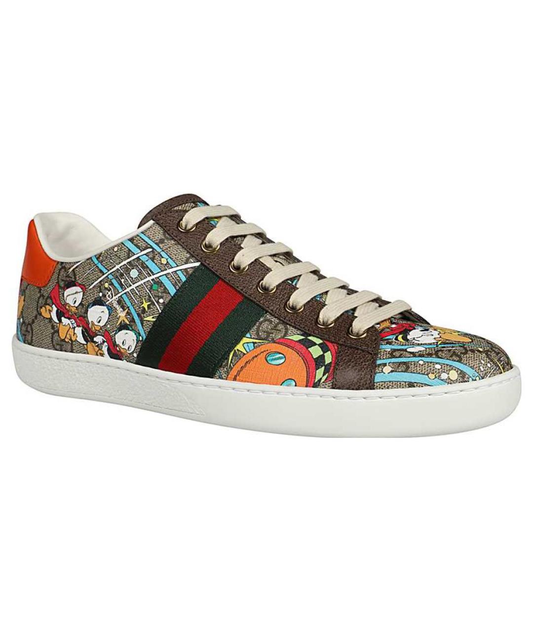GUCCI Бежевые кеды, фото 3