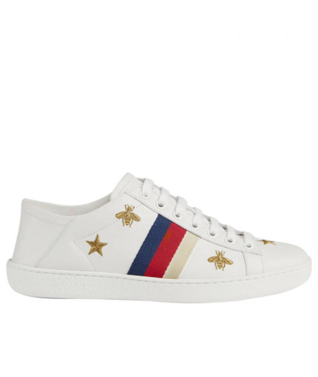 GUCCI Белые кеды, фото 1