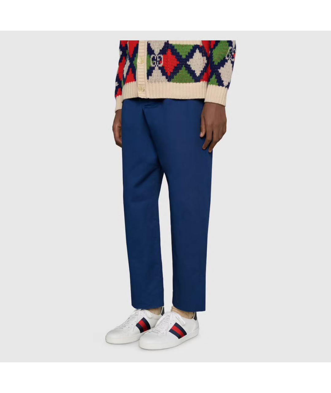 GUCCI Белые кожаные низкие кроссовки / кеды, фото 6