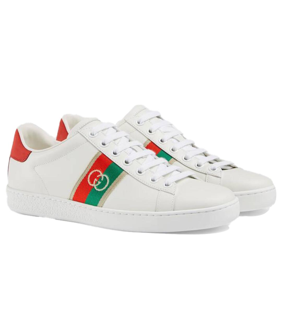 GUCCI Белые кеды, фото 2