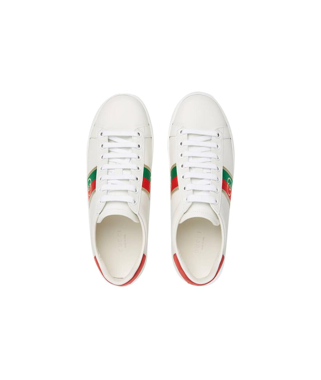 GUCCI Белые кеды, фото 3
