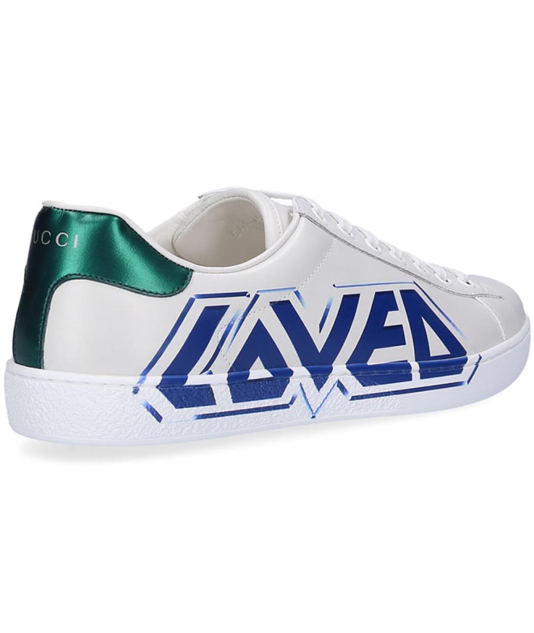 GUCCI Белые низкие кроссовки / кеды, фото 5