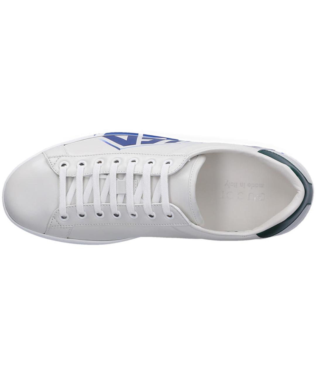 GUCCI Белые низкие кроссовки / кеды, фото 4