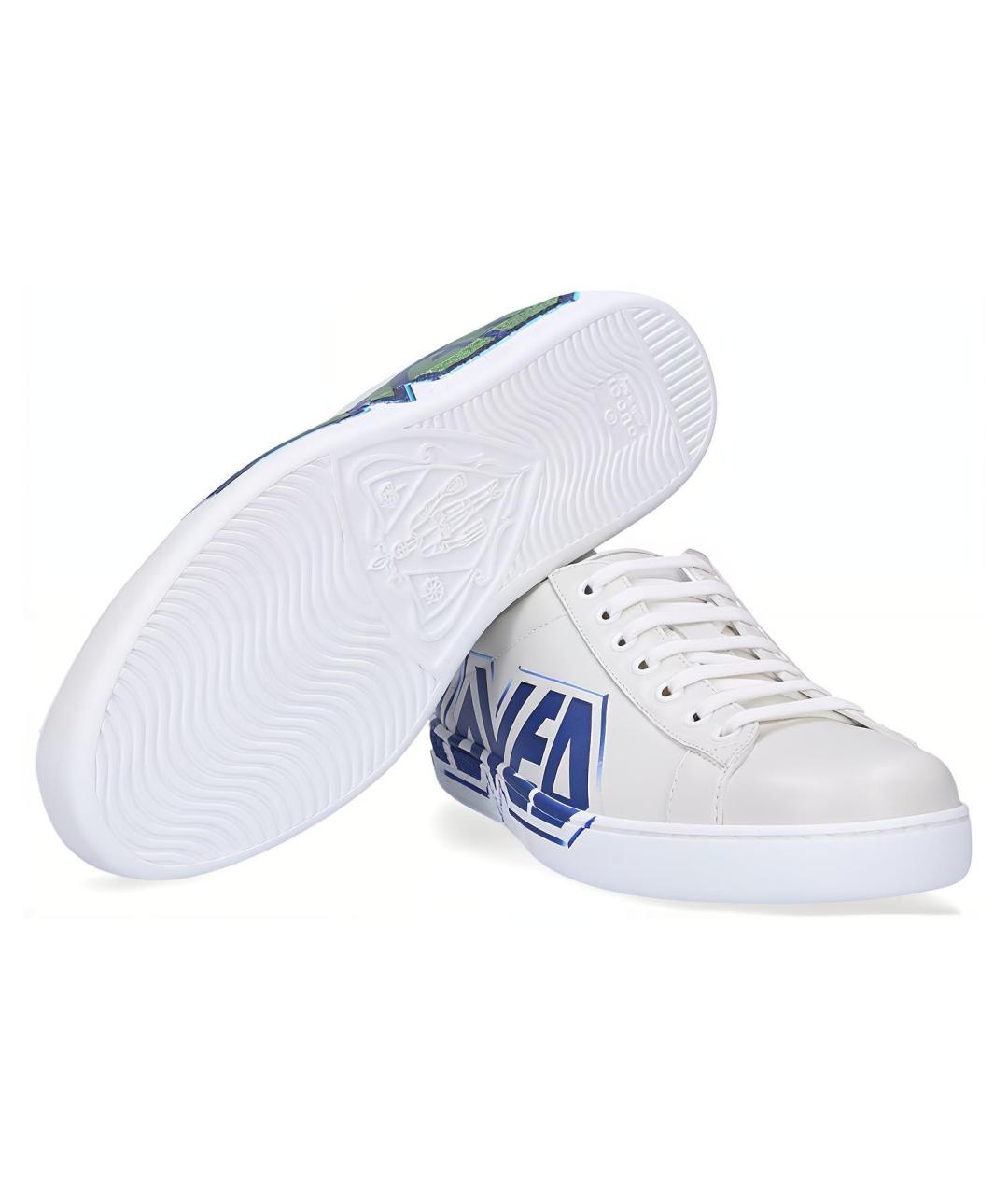 GUCCI Белые низкие кроссовки / кеды, фото 6