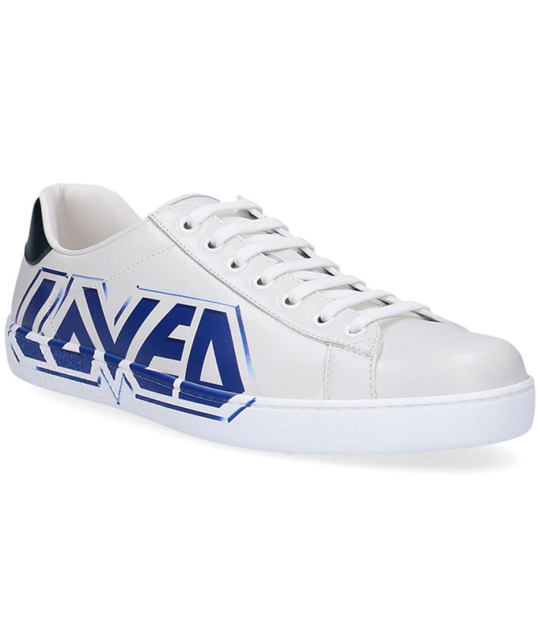 GUCCI Белые низкие кроссовки / кеды, фото 3