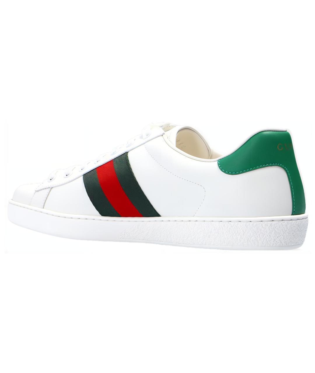GUCCI Белые низкие кроссовки / кеды, фото 3