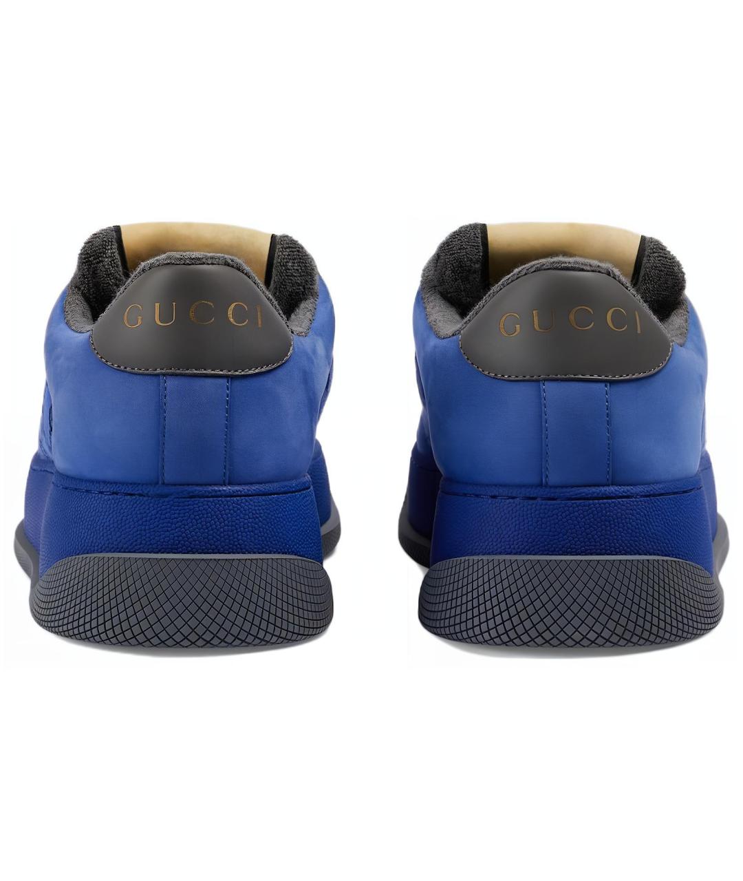 GUCCI Синие низкие кроссовки / кеды, фото 5