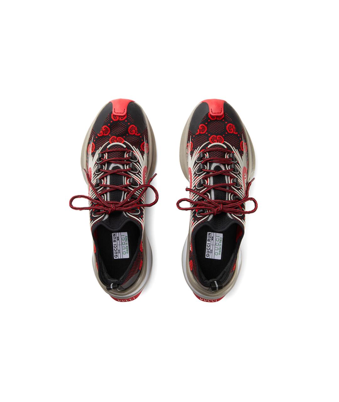 GUCCI Красные низкие кроссовки / кеды, фото 4