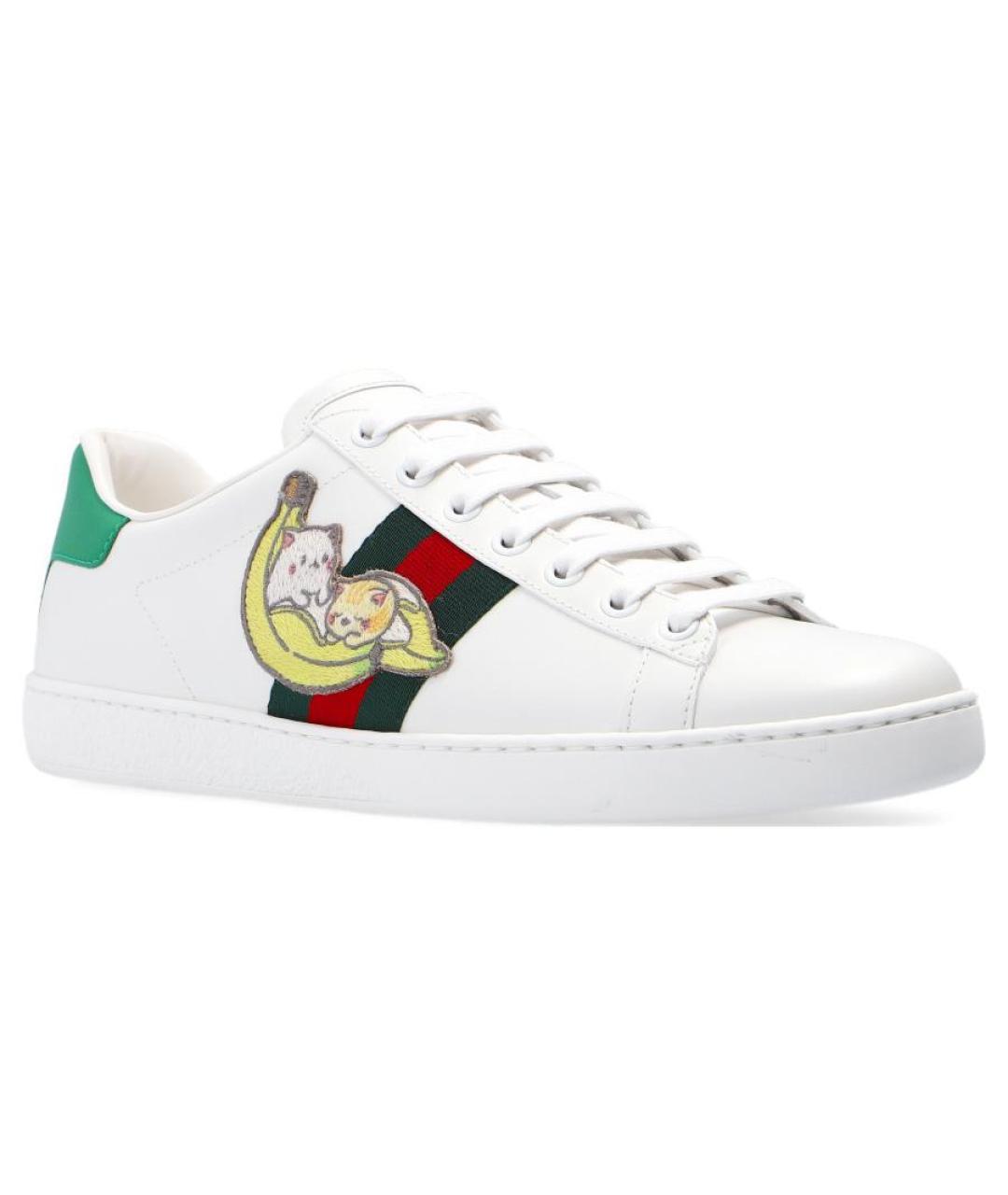 GUCCI Белые кеды, фото 3