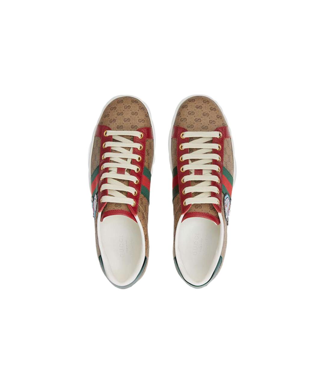 GUCCI Бежевые кеды, фото 5