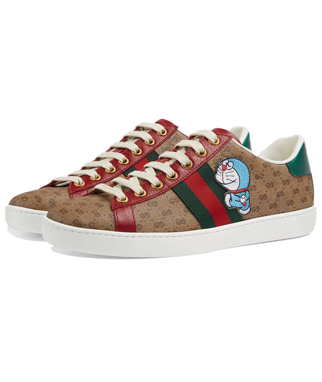 GUCCI Бежевые кеды, фото 3