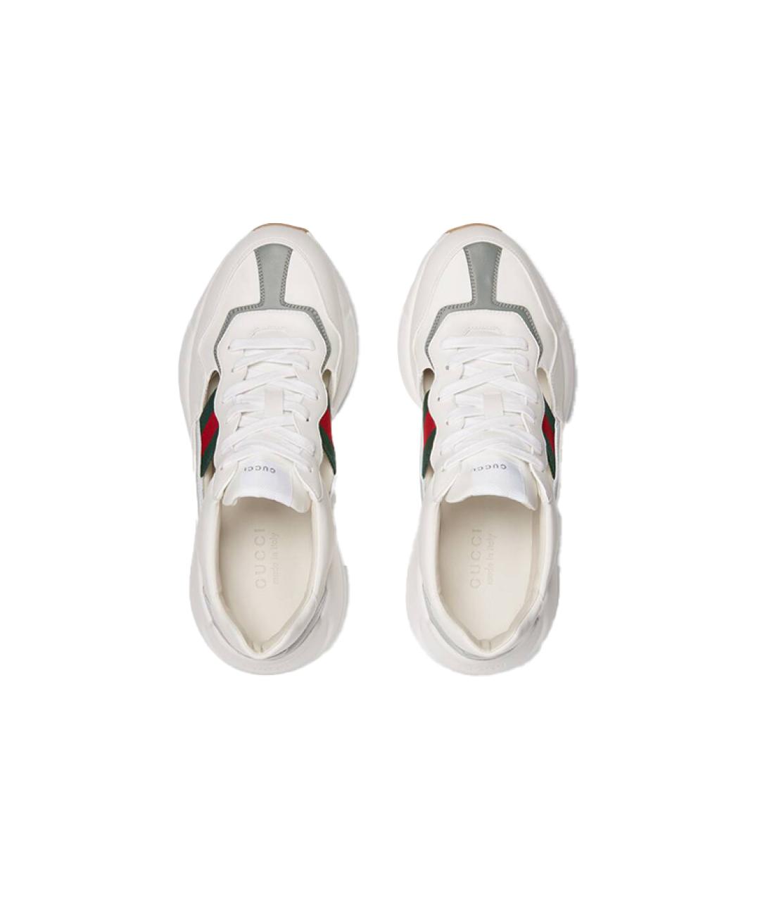 GUCCI Белые низкие кроссовки / кеды, фото 3