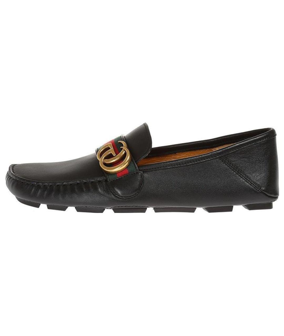 GUCCI Черные кожаные лоферы, фото 2