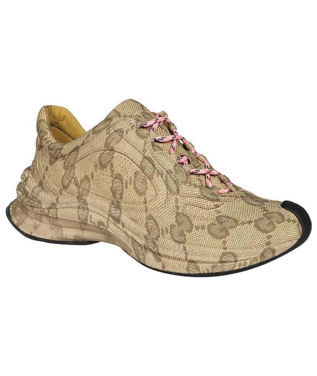 GUCCI Бежевые кроссовки, фото 3